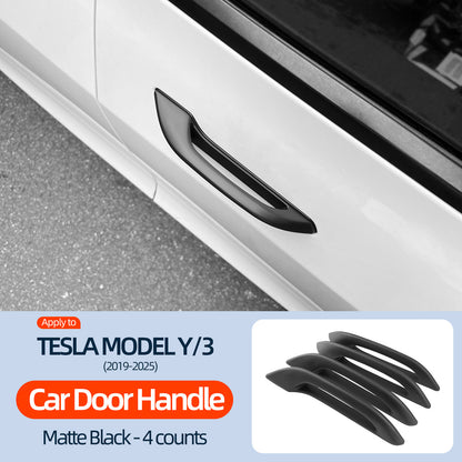 EVKITT Exterior Door Handle Assist Puller Anti-Freeze Cold-Weather Opener for Tesla Model 3 Model Y 2021-2026 (Premium Weatherproof Sub-Zero High-Impact Polymer, 4-Pack Complete Door Set)