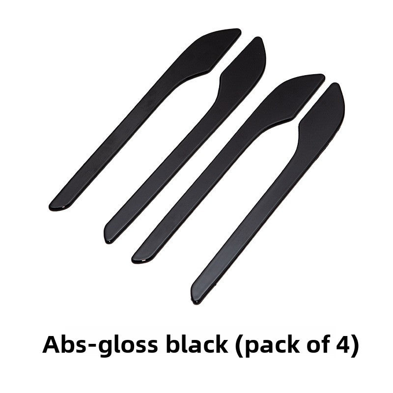 EVKITT Exterior Door Handle Wrap Cover Stickers Anti-Scratch Protector Film for Tesla Model Y Model 3 (Premium 3D Real-Texture Carbon Fiber, Full Set 4-Pack)