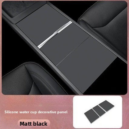 EVKITT Center Console Static-Cling Anti-Slip Silicone Pad Cover Anti-Scratch Control Panel Protective Mat for Tesla Model 3 Highland & Model Y Juniper