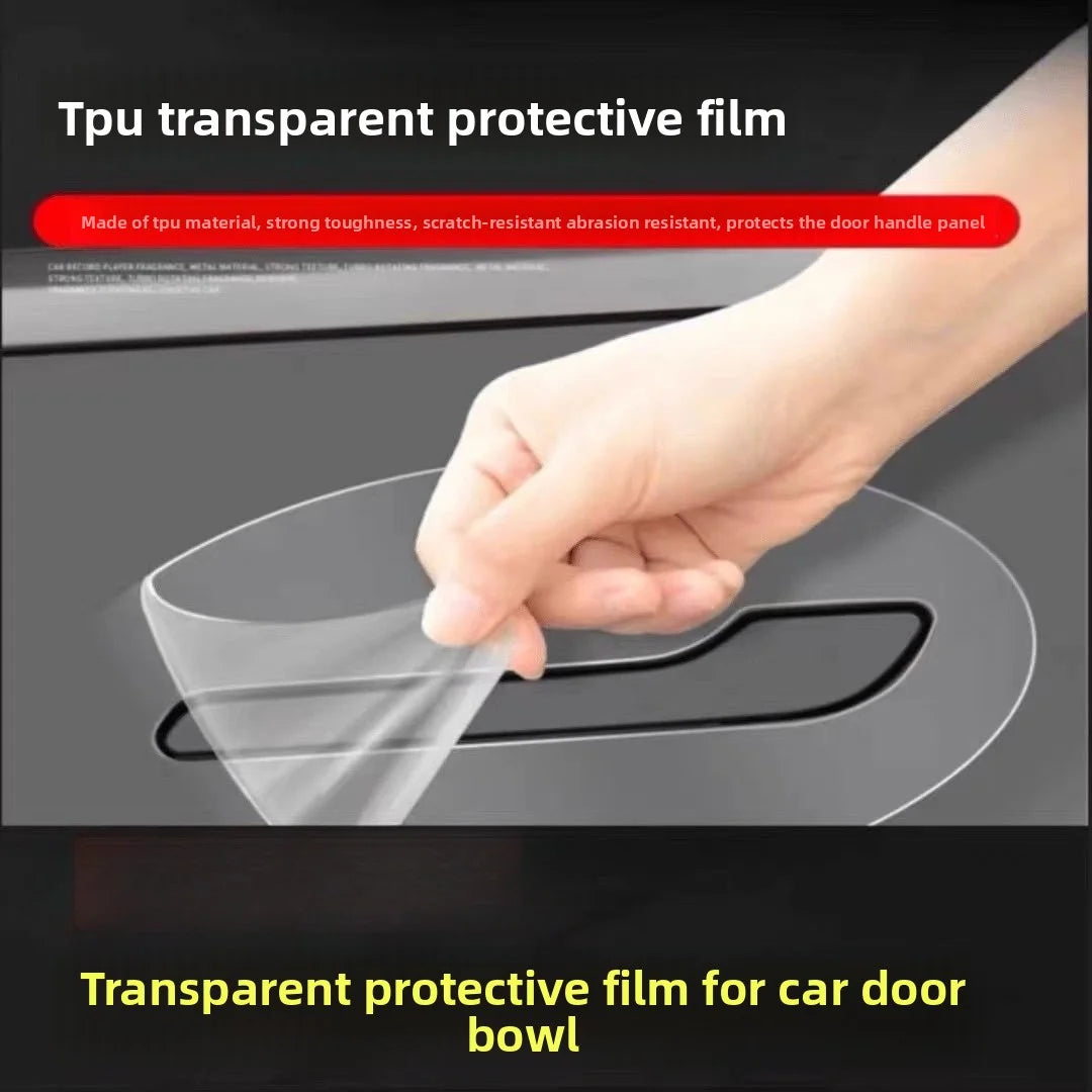 EVKITT for Tesla Model Y 2021-2026 Door Handle Bowl Protective Film Scratch Resistant TPU Paint Protection Sticker Exterior Anti-Scratch Accessory