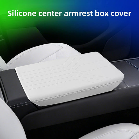 EVKITT Waterproof Silicone Central Armrest Cover for Tesla Model 3 Highland & Model Y Juniper (Premium Anti-Scratch Seat Protector)