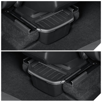 EVKITT Rear Armrest Console Storage Box & Garbage Organizer Under-Vent Seatback Trash Caddy for Tesla Model YL