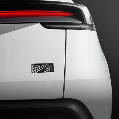 EVKITT Debut Commemorative Tailgate Emblem Badge for Tesla Model Y Juniper (Real Dry Carbon Fiber, Rear Trunk 1-Piece)