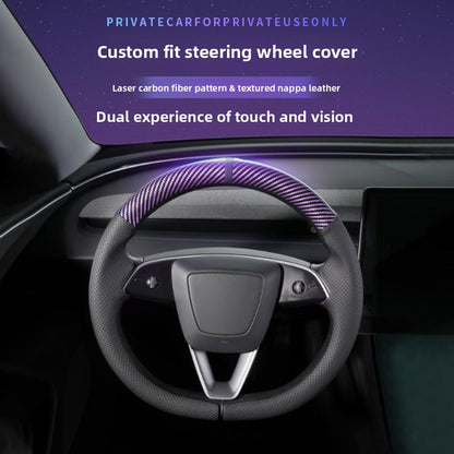 EVKITT Ultra-Thin Sport Steering Wheel Cover for Tesla Model 3  & Model Y Juniper/YL 2017-2026 – Anti-Slip Grip with Center Alignment Marker