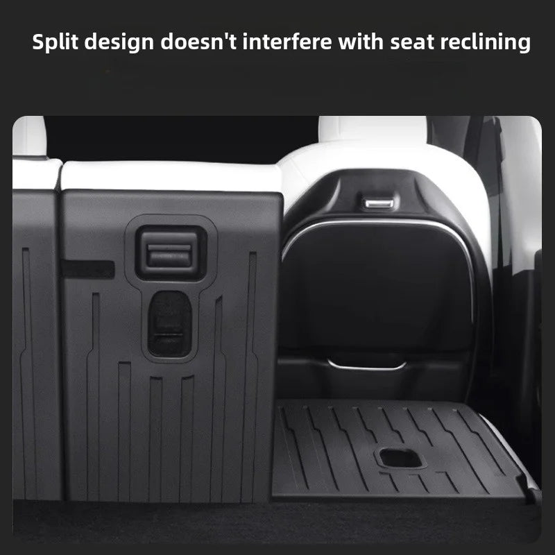 EVKITT for Tesla New Model Y Juniper 2025+ Rear Seat Back Scratch Protection Pad TPE Leather Anti-Kick Seat Protector Interior Accessory