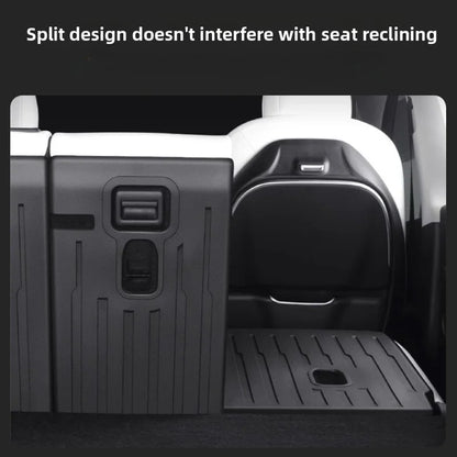 EVKITT for Tesla New Model Y Juniper 2025+ Rear Seat Back Scratch Protection Pad TPE Leather Anti-Kick Seat Protector Interior Accessory