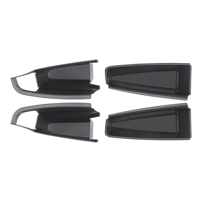 EVKITT Door Handle Storage Box Organizer Side Door Armrest Pocket Tray for Tesla Model 3 Highland Model Y Juniper (Premium Flexible Silicone 4PCS)
