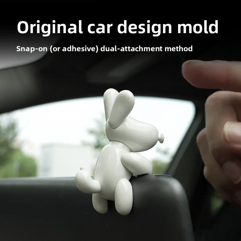 EVKITT Center Console Screen Mascot Ornament Dashboard Display Toy Figurine for Tesla Model Y  Model 3