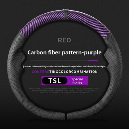 EVKITT Ultra-Thin Sport Steering Wheel Cover for Tesla Model 3  & Model Y Juniper/YL 2017-2026 – Anti-Slip Grip with Center Alignment Marker