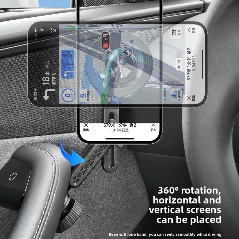 EVKITT Magnetic Door Handle Phone Holder for Tesla Model Y Juniper & Model 3 Highland (Premium Aircraft Alloy, N52 MagSafe Fit)