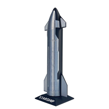 EVKITT SpaceX Starship 3D Printed Rocket Model Desktop Ornament Handmade PLA Tech Decor Geek Gift for Men