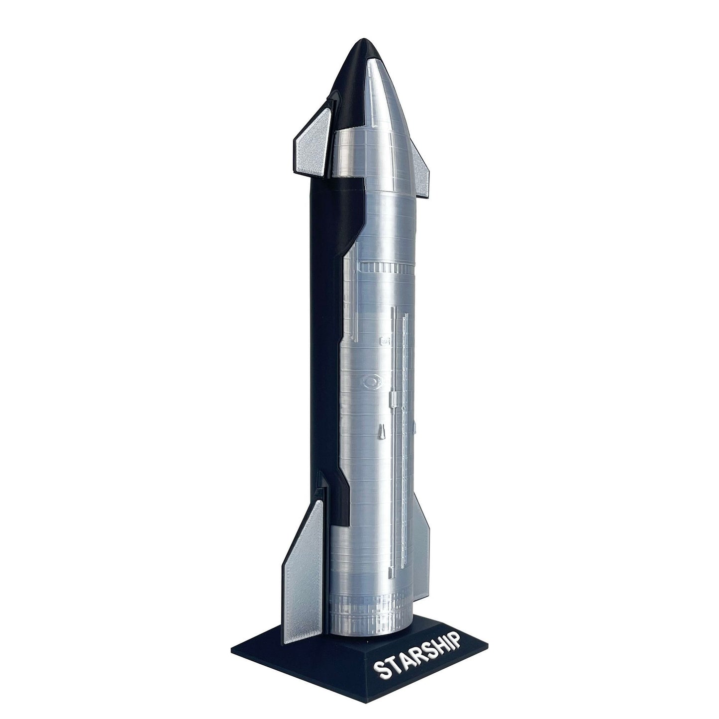 EVKITT SpaceX Starship 3D Printed Rocket Model Desktop Ornament Handmade PLA Tech Decor Geek Gift for Men