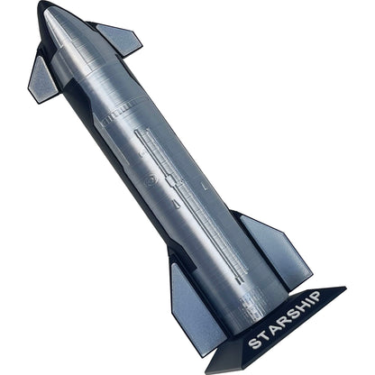 EVKITT SpaceX Starship 3D Printed Rocket Model Desktop Ornament Handmade PLA Tech Decor Geek Gift for Men