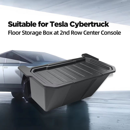 EVKITT Rear Seat Storage Box Organizer for Tesla Cybertruck 2024–2025 – Under Air Vent Trash Bin & Interior Storage Tray