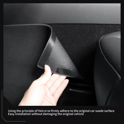 EVKITT Center Console Side Kick Protection Pads for Tesla Model Y Juniper 2025+ – TPE Anti-Kick Scratch & Dirt Guards LHD