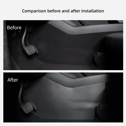 EVKITT Center Console Side Kick Protection Pads for Tesla Model Y Juniper 2025+ – TPE Anti-Kick Scratch & Dirt Guards LHD