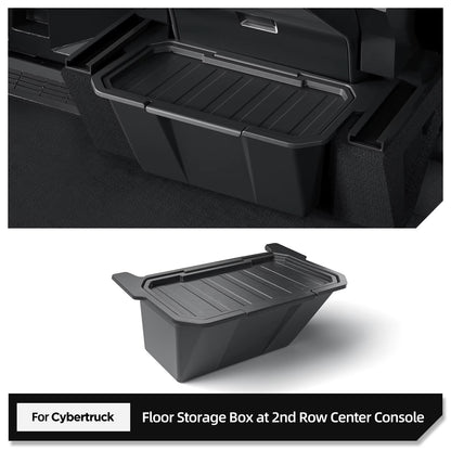 EVKITT Rear Seat Storage Box Organizer for Tesla Cybertruck 2024–2025 – Under Air Vent Trash Bin & Interior Storage Tray