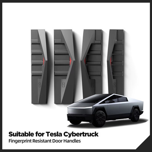 EVKITT Silicone Door Handle Covers for Tesla Cybertruck 2024+  Anti-Fingerprint Interior Door Handle Protection 4PCS