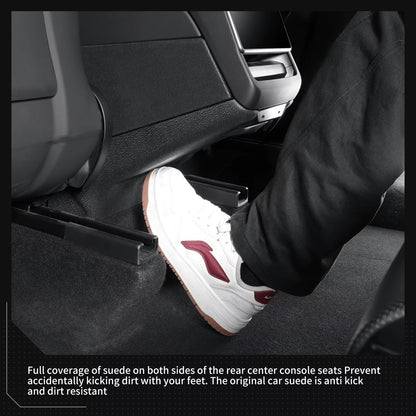 EVKITT Center Console Side Kick Protection Pads for Tesla Model Y Juniper 2025+ – TPE Anti-Kick Scratch & Dirt Guards LHD