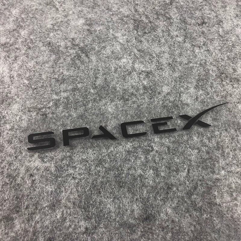 EVKITT SpaceX Logo Car Decal Sticker Window Tailgate Graphic for Tesla Model 3 Model Y Model S Model X