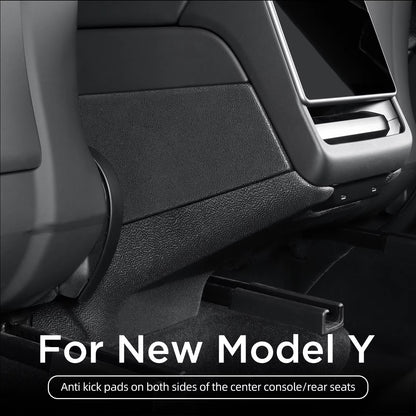 EVKITT Center Console Side Kick Protection Pads for Tesla Model Y Juniper 2025+ – TPE Anti-Kick Scratch & Dirt Guards LHD