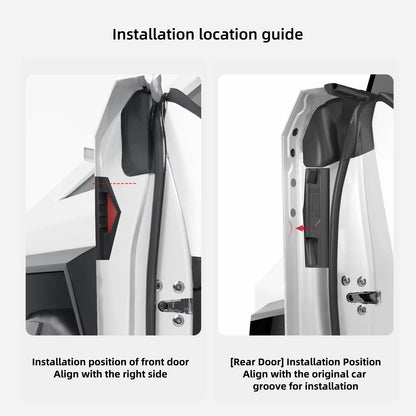 EVKITT Silicone Door Handle Covers for Tesla Cybertruck 2024+  Anti-Fingerprint Interior Door Handle Protection 4PCS