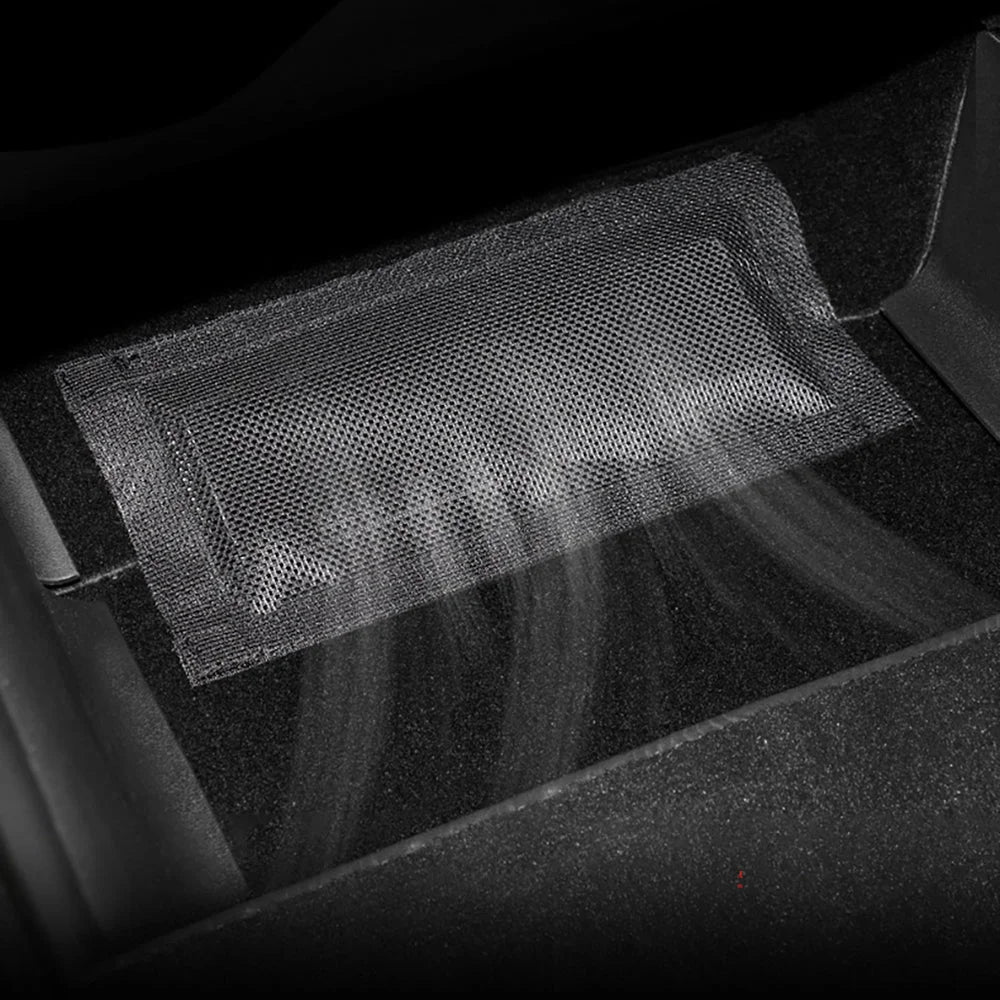 EVKITT Under Seat Air Vent Cover Mesh Outlet Protector for Tesla Model Y Model 3 (Premium High-Density Mesh Polymer, Anti-Clogging 2-Piece Set)