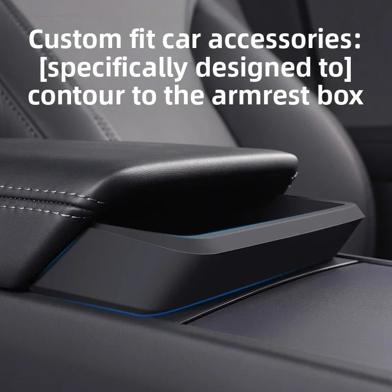 EVKITT Silicone Center Console & Armrest Storage Tray for Tesla Model Y Juniper 2025+ & Model 3 Highland 2024+ (Premium Silicone, 1-Pack)