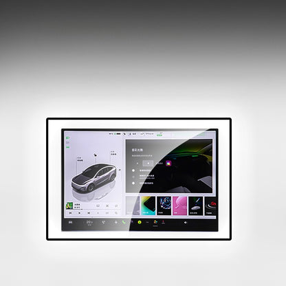 EVKITT Center Control & Rear Entertainment Screen Protector Kit for Tesla Model Y Juniper 2026+ HD Shield (Hardness Tempered Glass 2-Piece Set)