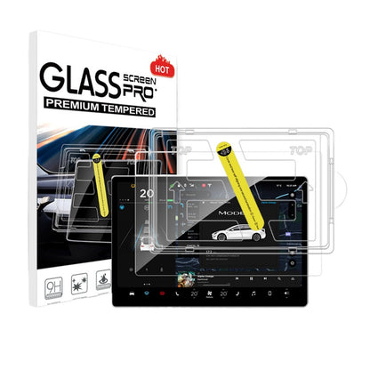 EVKITT Tempered Glass Screen Protector for Tesla Model 3 & Model Y 2021-2024 (Tempered Glass, HD Clear)
