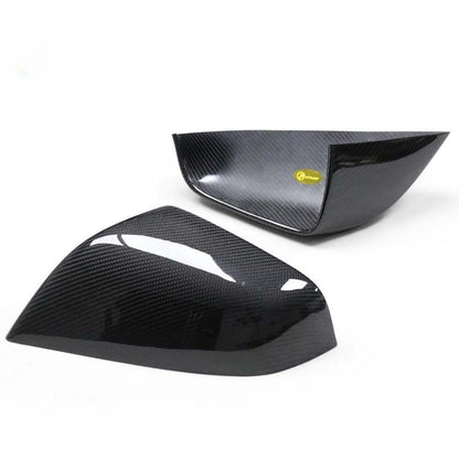 EVKITT Side Rearview Mirror Covers Caps Overlay for Tesla Model 3 2021-2023 (Premium Real Dry Carbon Fiber, Aerodynamic 2-Piece Set)