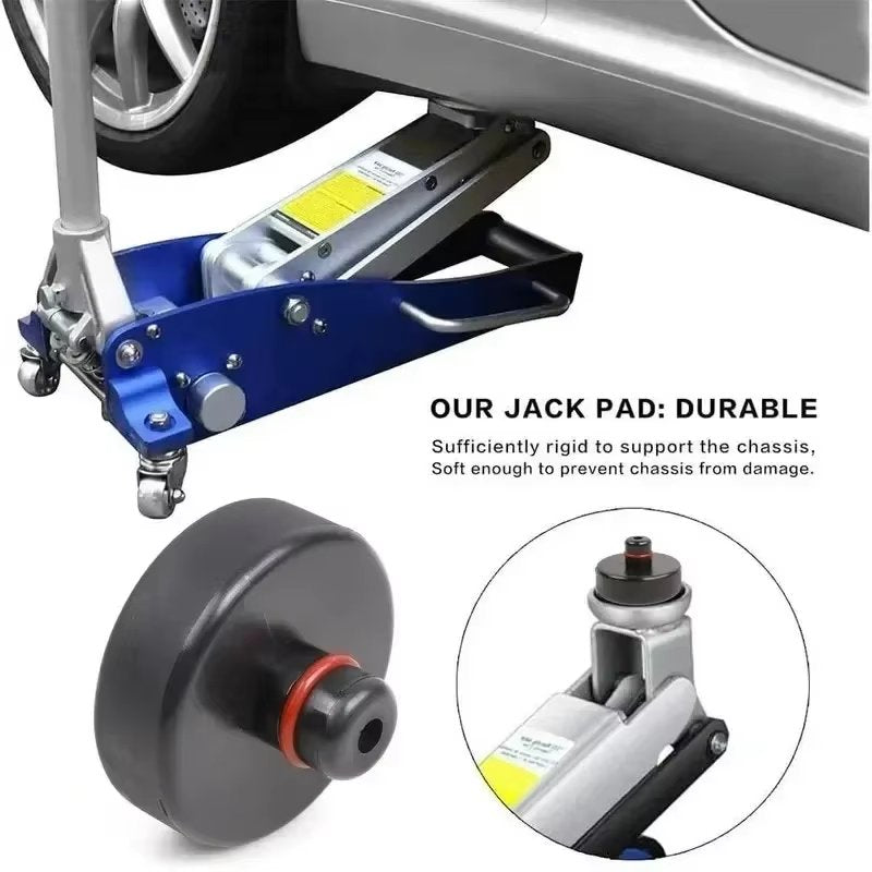 EVKITT Jack Pad Adapter Chassis Lift Point Protection for Tesla Model 3 Y S X All Models (Heavy-Duty Silicone Rubber, 4-Pack with Storage Case)