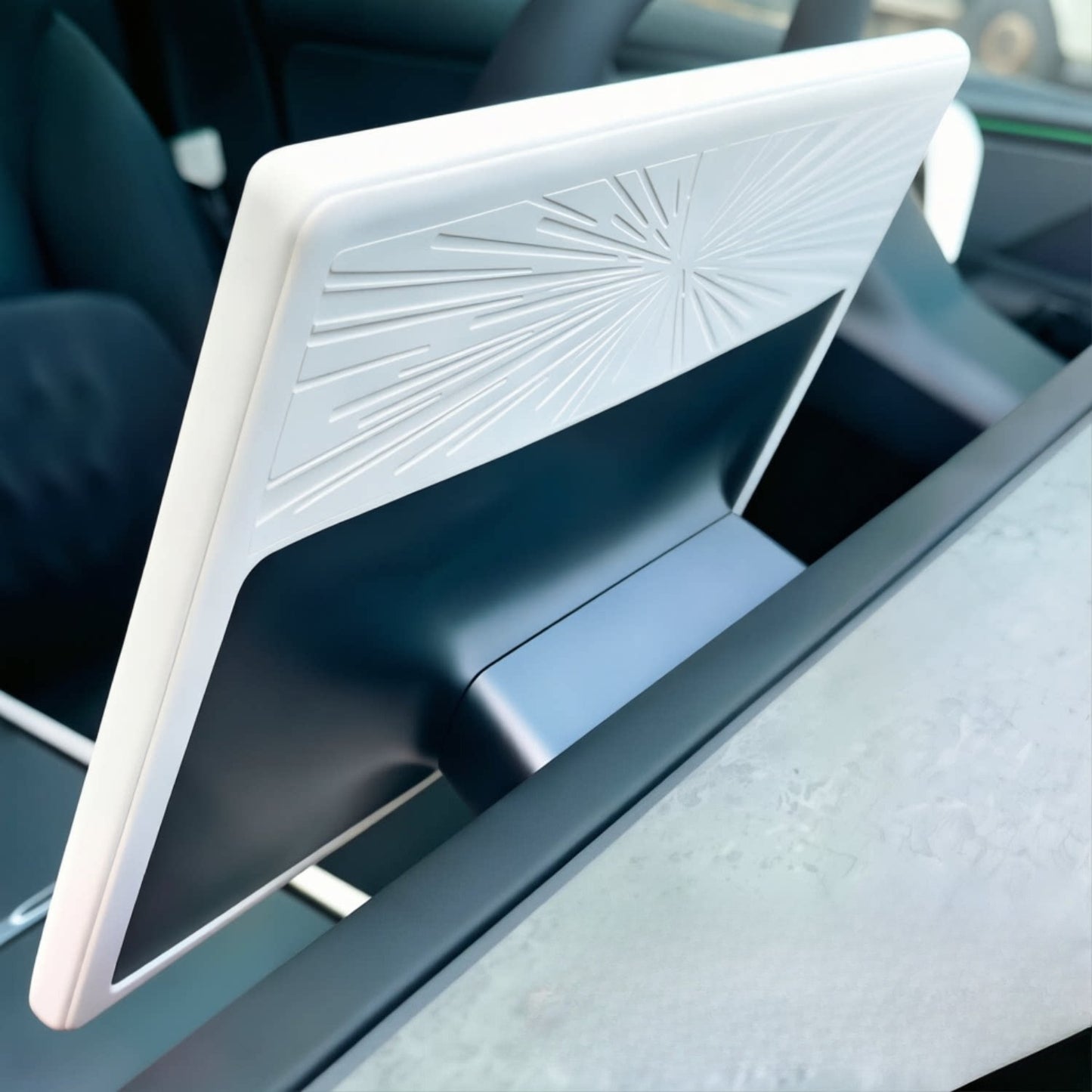EVKITT Navigation Screen Silicone Frame Protector Central Display Edge Guard Trim for Tesla Model 3 Highland & Model Y Juniper