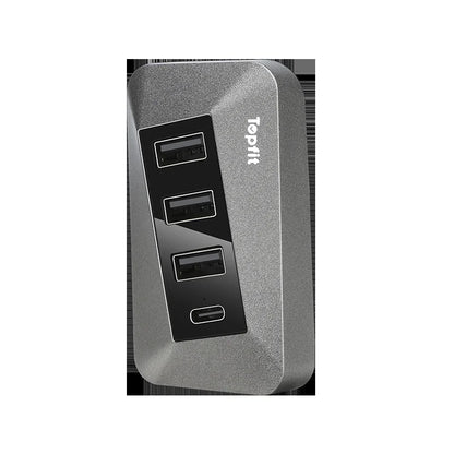 EVKITT Glove Box Docking Station USB Hub Data Transmission Adapter for Tesla Model Y Model 3 (Premium Anodized Aluminum Alloy, Sentry Mode Fast Charging 1-Pack)