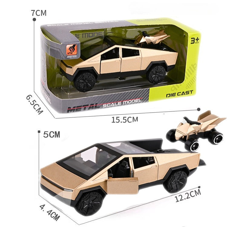 EVKITT Diecast Toy Car Model Cyber Truck Off-Road Replica for Tesla Cybertruck
