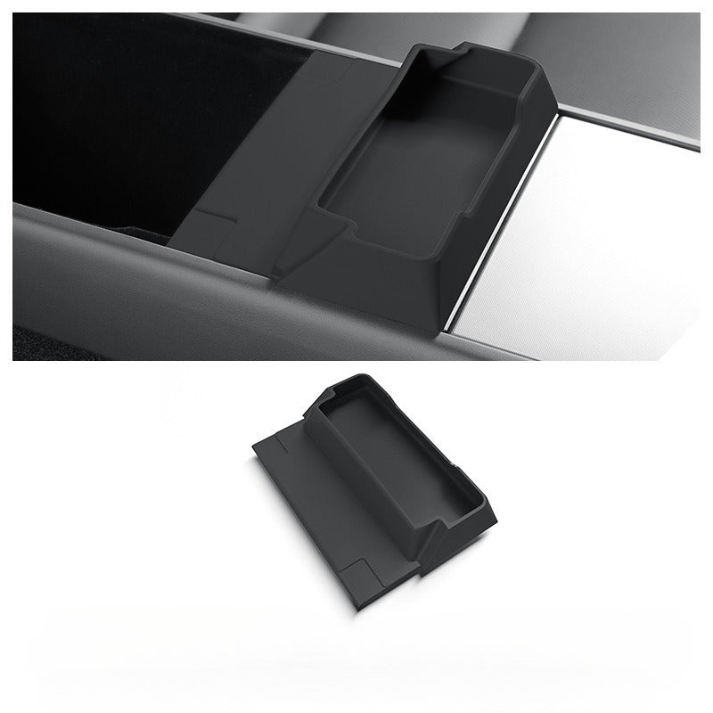 EVKITT Silicone Glasses Holder Tray for Tesla Model 3 Highland & Model Y Juniper YL (Premium Anti-Rattle Console Organizer 1PC)