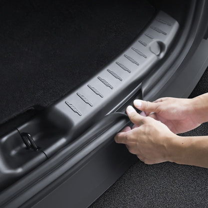 EVKITT Rear Trunk Sill Protector Guard Bumper Scuff Plate Cover for Tesla Model Y Juniper ( Matte Black 2PCS)