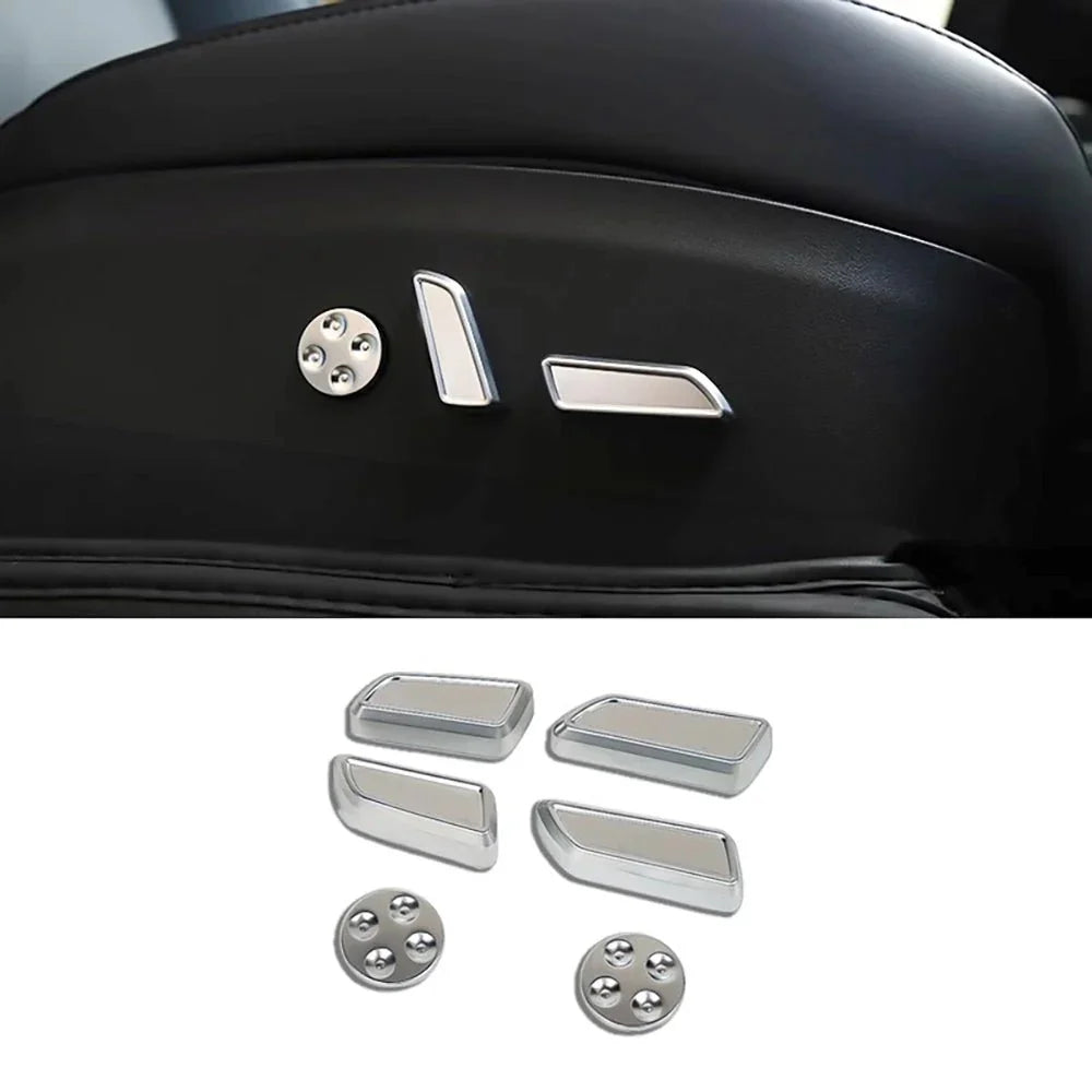EVKITT for Tesla Model 3 Model Y 2021-2023 Seat Adjustment Button Cover  Interior Trim Protector Matte Finish Seat Control Accessories