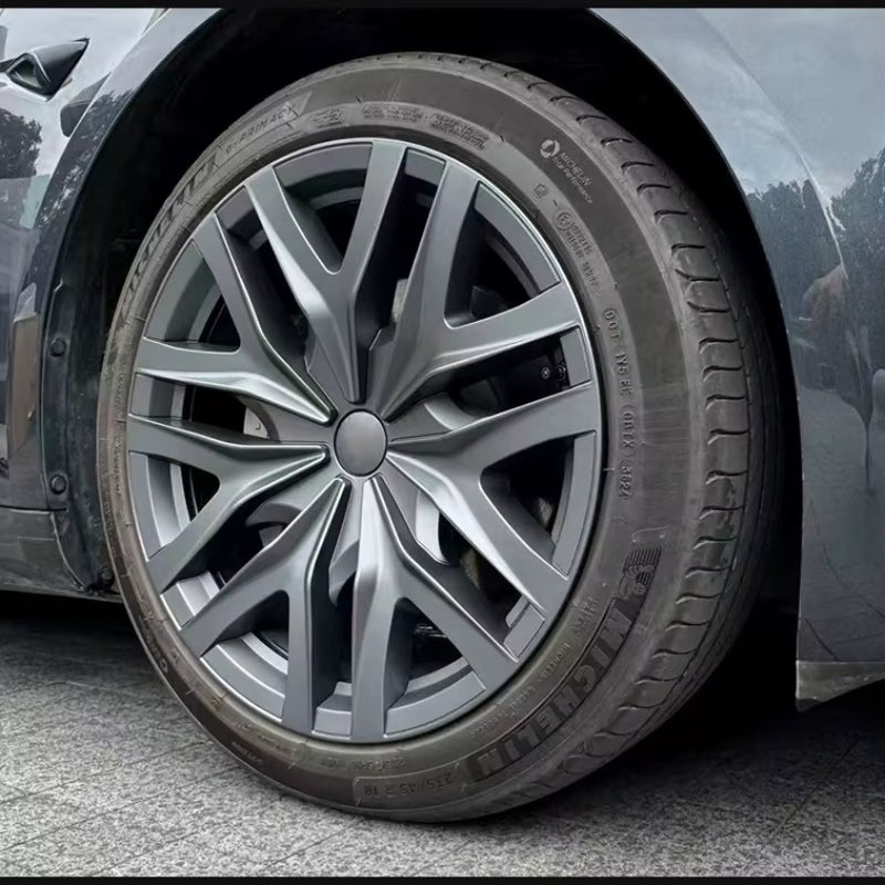 EVKITT 4PCS for Model 3 Highland 2024+Prese Wheel Cover 18 Inch Hubcap Arachnid Style Wheel Cover Rim Hubcaps Car Protection for Tesla