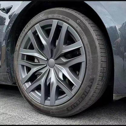 EVKITT 4PCS for Model 3 Highland 2024+Prese Wheel Cover 18 Inch Hubcap Arachnid Style Wheel Cover Rim Hubcaps Car Protection for Tesla