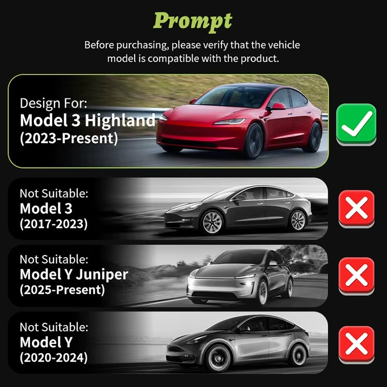 EVKITT 4PCS for Model3 Highland 2024-2026 18 Inch Sport Performance Wheel Cap Automobile Full Rim Cover Accessories Design for Tesla