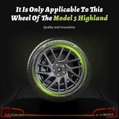 EVKITT 4PCS for Model3 Highland 2024-2026 18 Inch Sport Performance Wheel Cap Automobile Full Rim Cover Accessories Design for Tesla