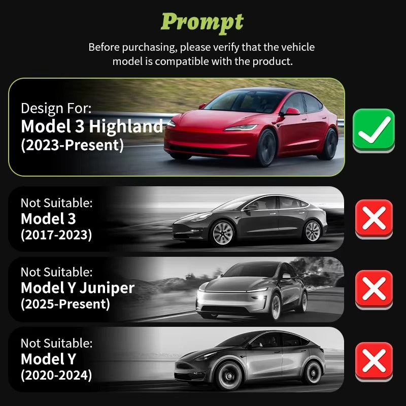 EVKITT 4PCS For Model3 Highland 2024-2026 19 Inch Sport Performance Wheel Cap Automobile Full Rim Cover Accessories Design For Tesla