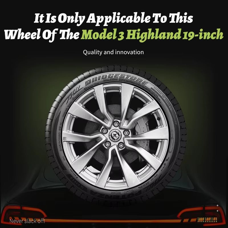 EVKITT 4PCS For Model3 Highland 2024-2026 19 Inch Sport Performance Wheel Cap Automobile Full Rim Cover Accessories Design For Tesla