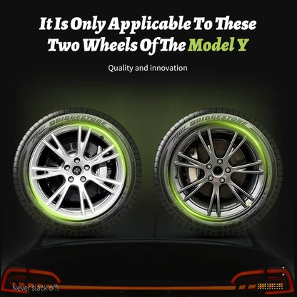 EVKITT 4PCS for Model Y 2020-2024 19 Inch Storm Style Wheel Cover Performance Replacement Hubcap Full Rim Cover Accessorie for Tesla