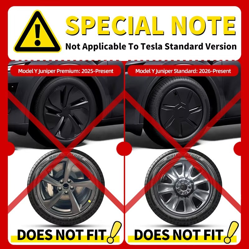 EVKITT 4pcs for Tesla 2020-2024 Model Y 19 inch Arachnid Web Hub Caps Car Hub Caps Full Rim Covers Replacement Wheel Cover Accessories