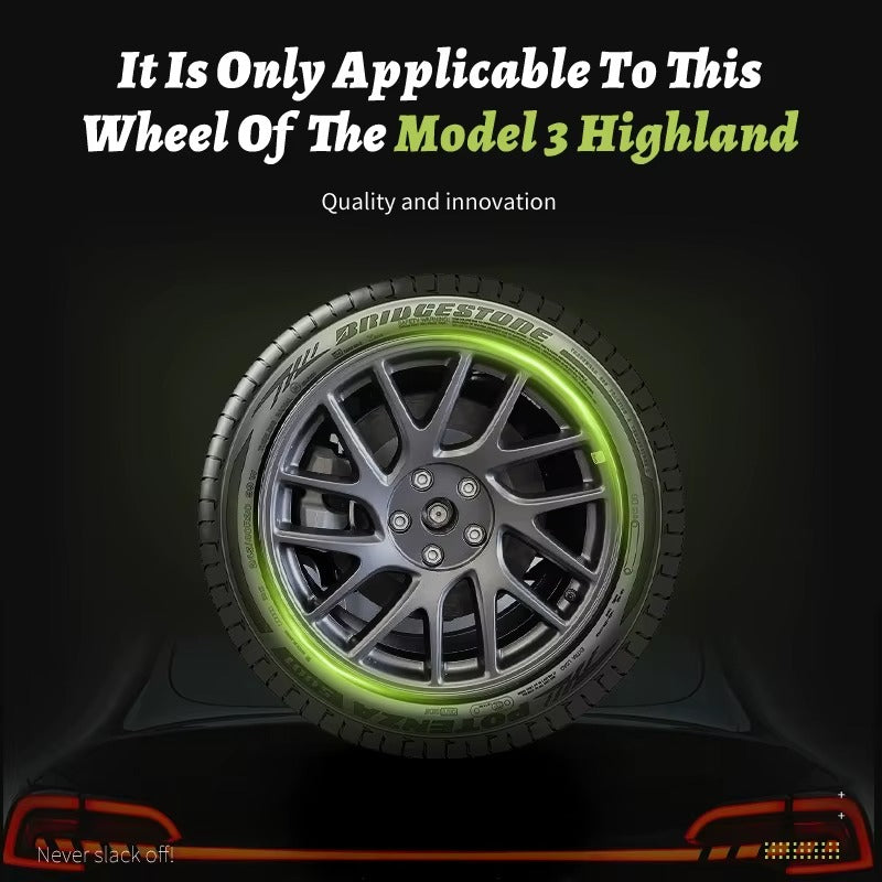 EVKITT 4PCS for Model 3 Highland 2024+Prese Wheel Cover 18 Inch Hubcap Arachnid Style Wheel Cover Rim Hubcaps Car Protection for Tesla