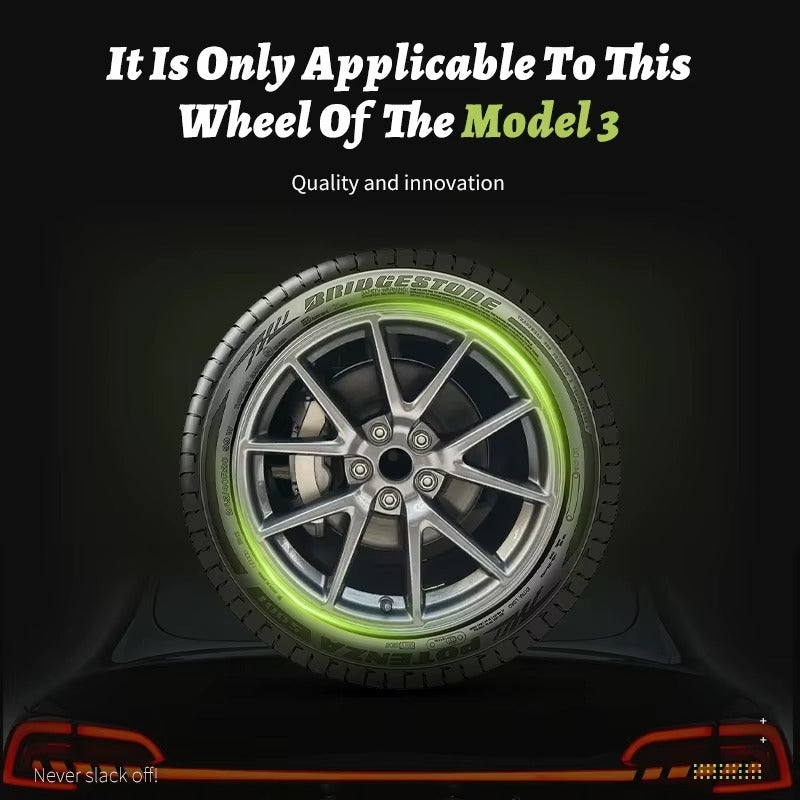 EVKITT 4PCS for Model 3 2017-2023 18 Inch Knife Wheel Cover Hubcaps Whirl Cap Rim Cover Replacement Wheel Cap Accessories for Tesla