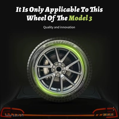 EVKITT 4PCS for Model 3 2017-2023 18 Inch Knife Wheel Cover Hubcaps Whirl Cap Rim Cover Replacement Wheel Cap Accessories for Tesla