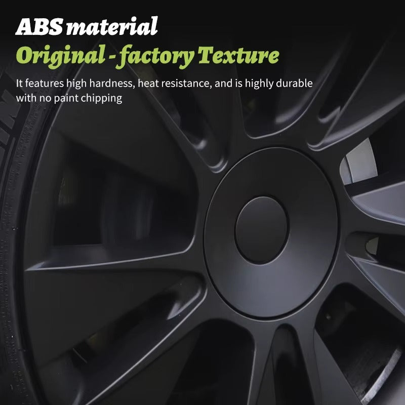 EVKITT 4PCS for Model 3 2017-2023 18 Inch Knife Wheel Cover Hubcaps Whirl Cap Rim Cover Replacement Wheel Cap Accessories for Tesla